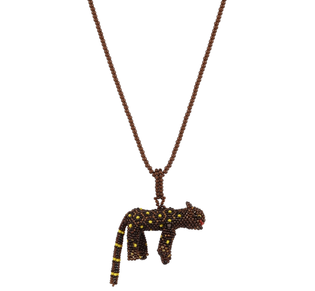 Beaded Mushroom Necklace