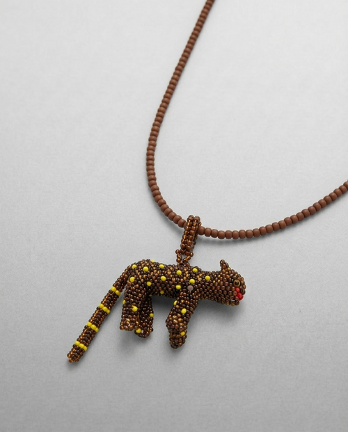 Beaded Mushroom Necklace