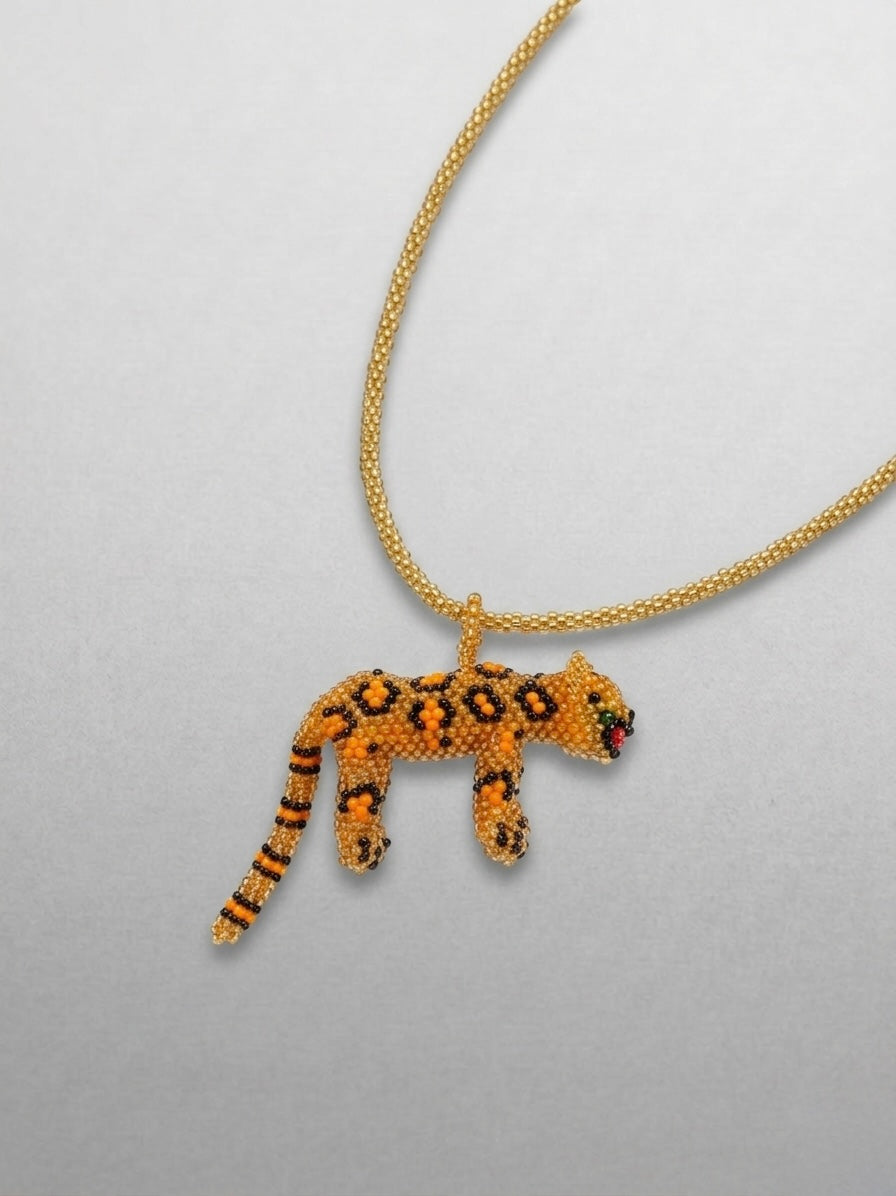 Beaded Mushroom Necklace