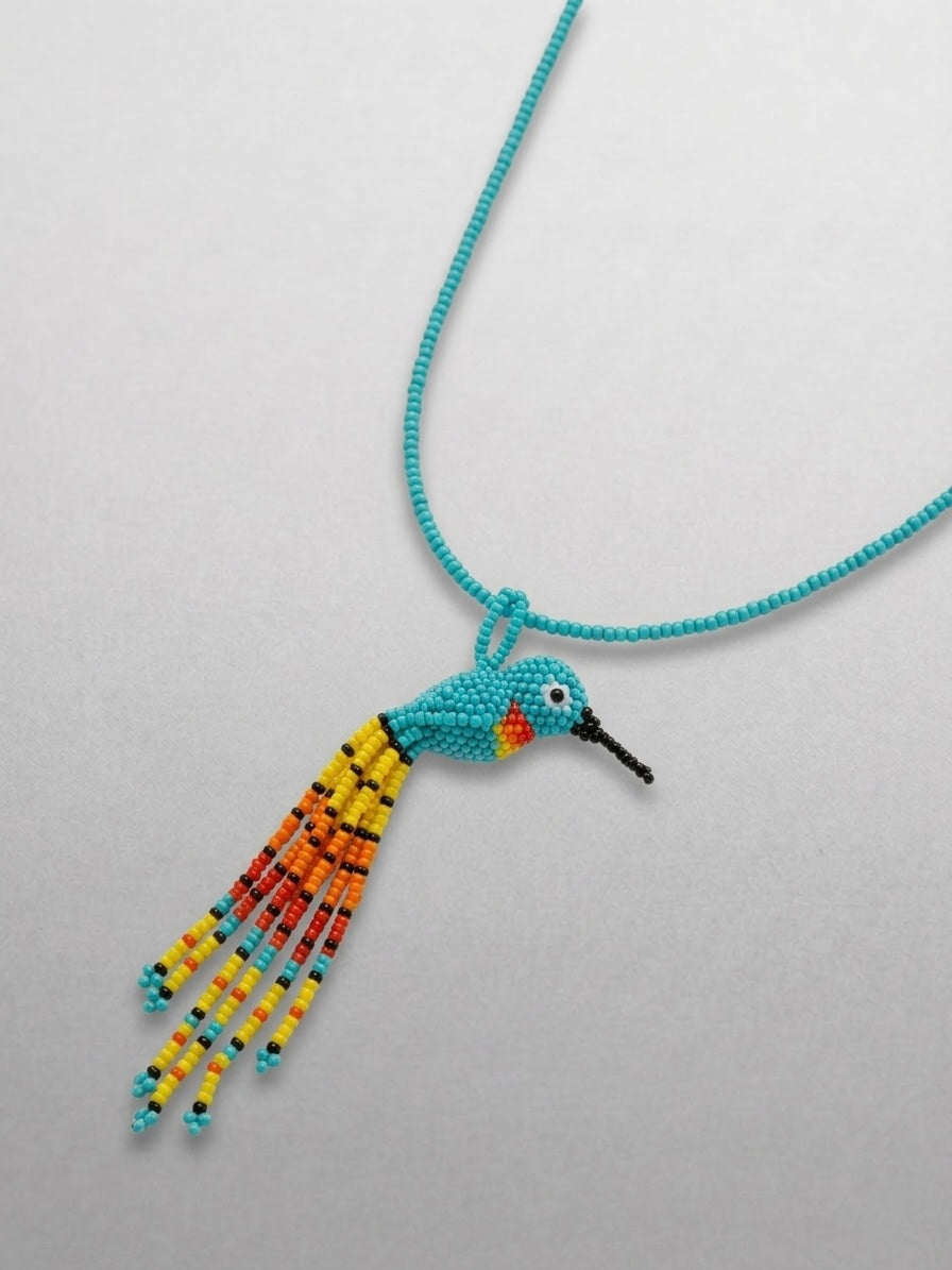 Beaded Mushroom Necklace