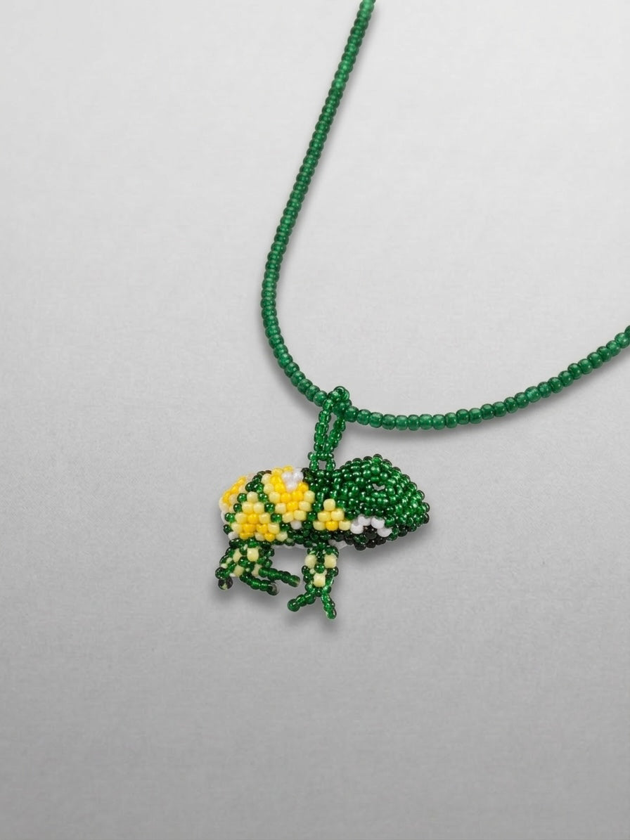 Beaded Mushroom Necklace