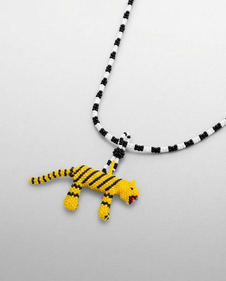 Tiger Necklace in Mostacilla