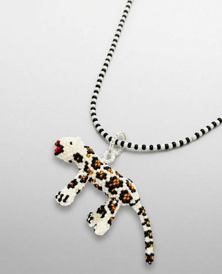 Beaded Mushroom Necklace