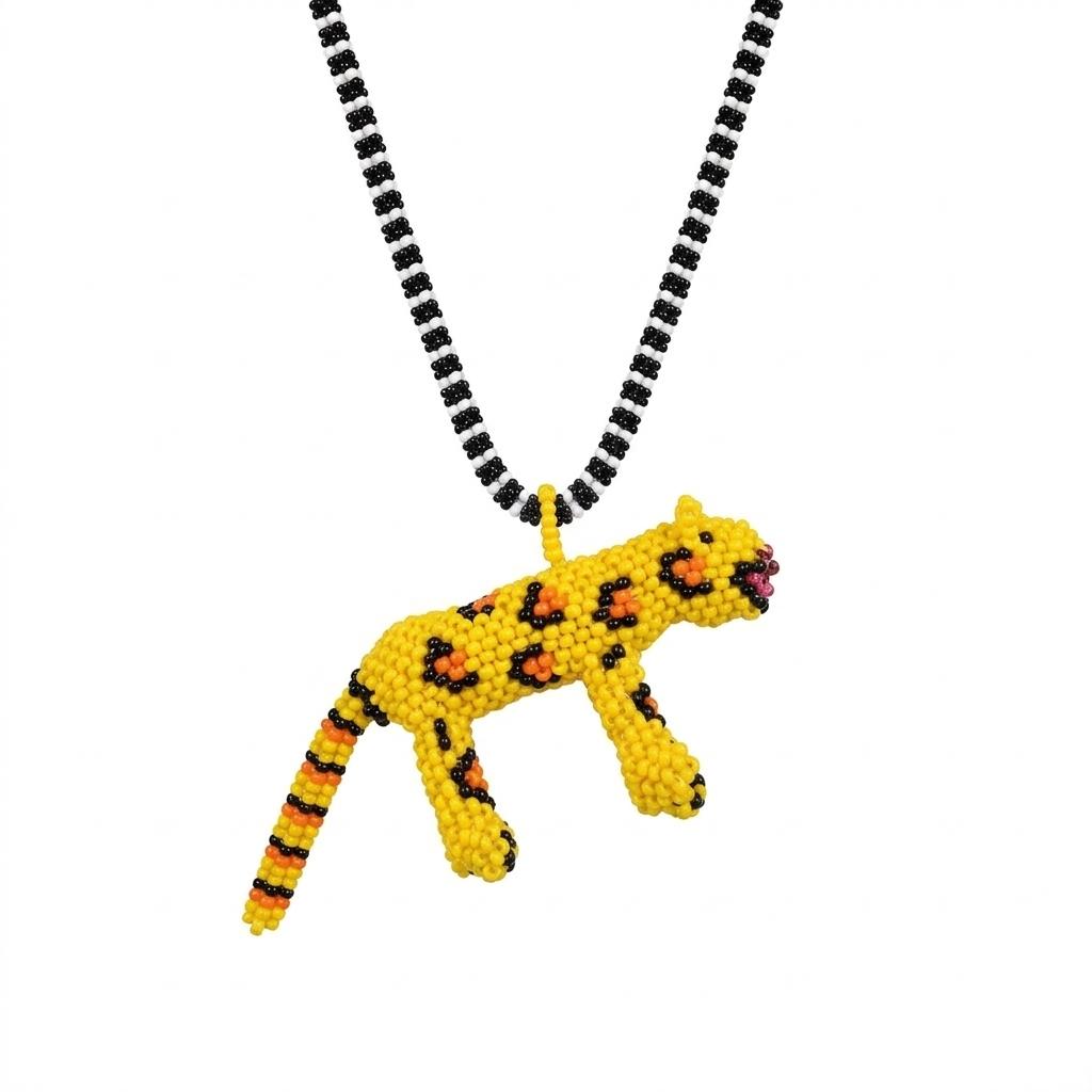 Leopard Necklace in Mostacilla