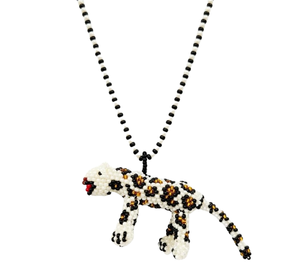 Beaded Mushroom Necklace