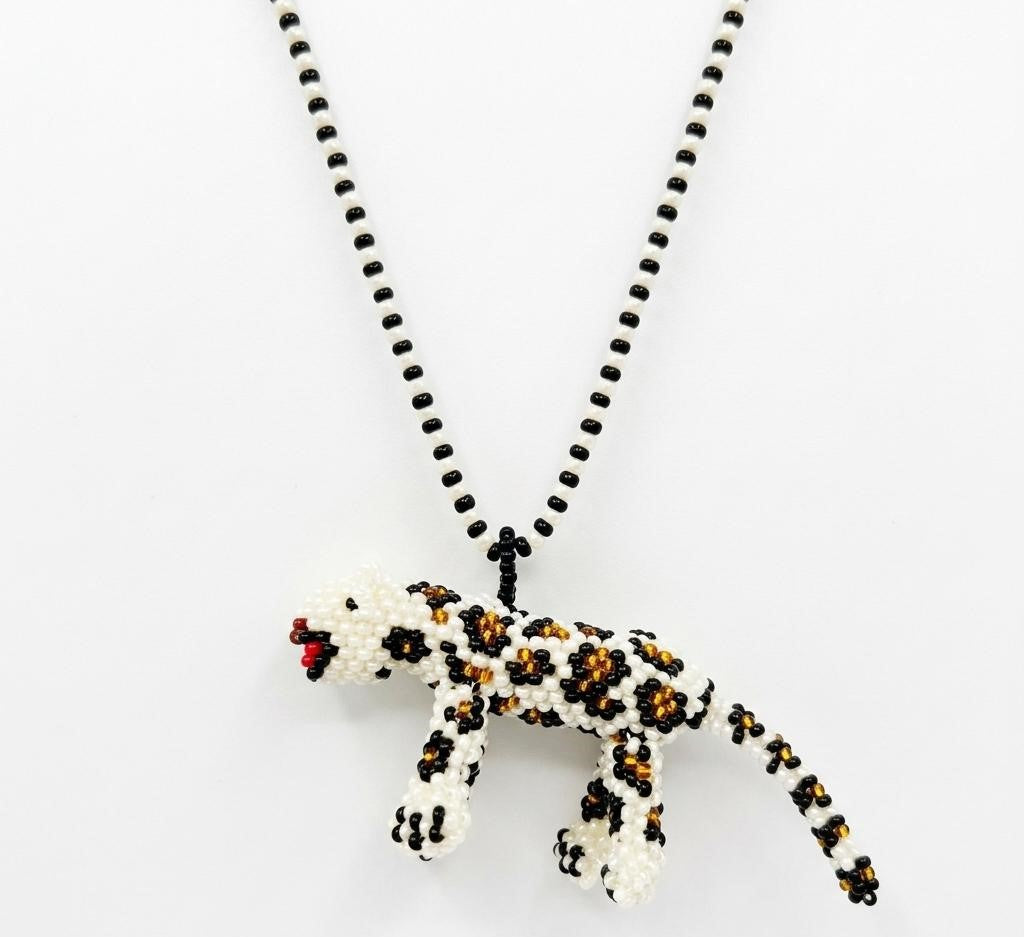 Leopard Necklace in Mostacilla