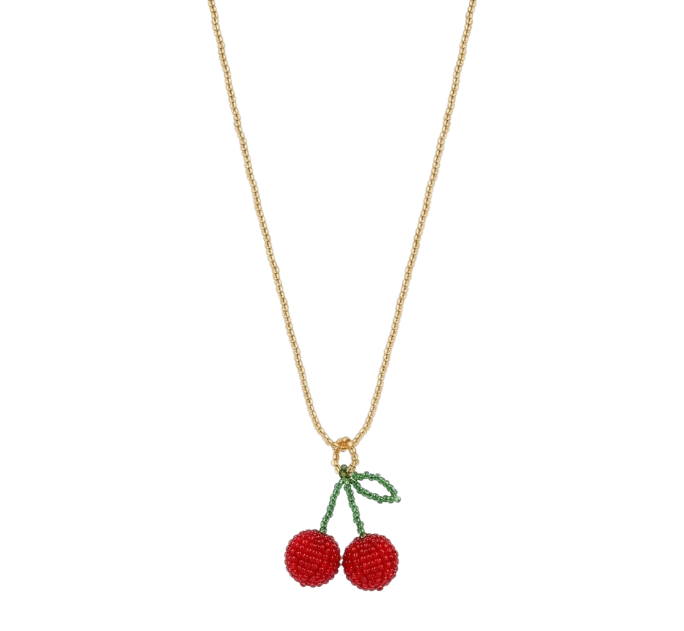 Beaded Mushroom Necklace